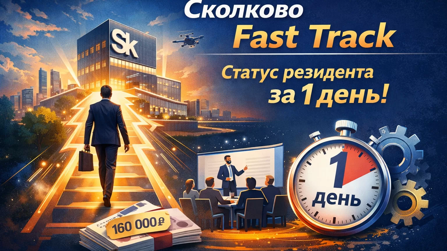 Сколково Fast Track 2026: как проходит ускоренная защита проекта за 1 день