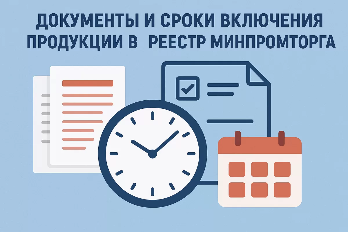 Документы и сроки включения продукции
