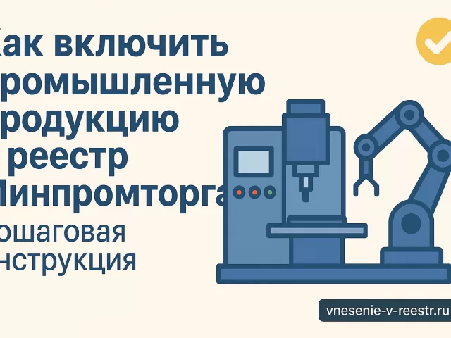 Как включить продукцию в реестр Минпромторга: пошаговая инструкция