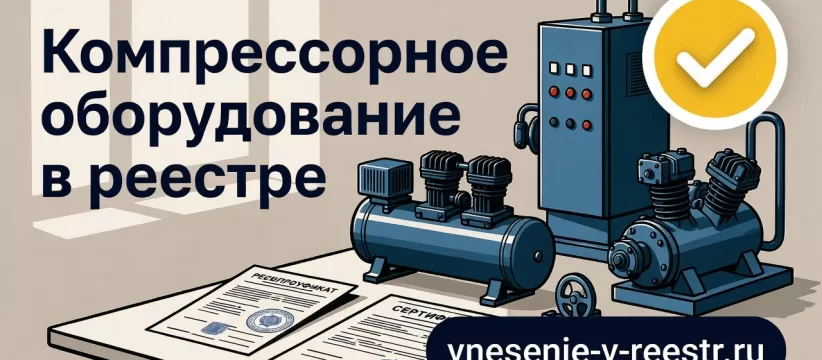 Компрессоры в реестре: коды ОКПД2 и расчёт локализации по узлам