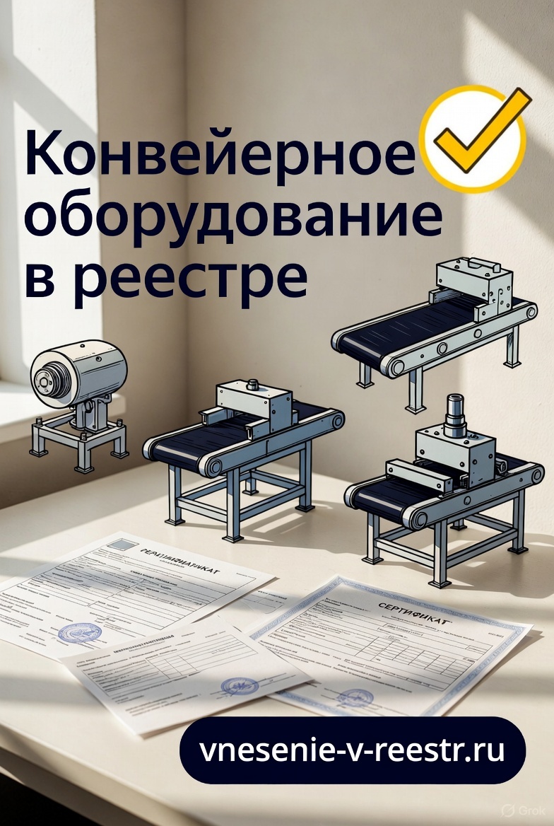 Включение конвейерного оборудования в реестр промышленной продукции: полное руководство для производителей