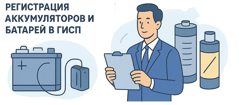 Регистрация аккумуляторов и батарей в ГИСП Минпромторга под ключ — 2026 год