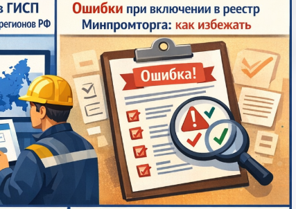 Ошибки при включении в реестр Минпромторга: как избежать отказа в 2026 году