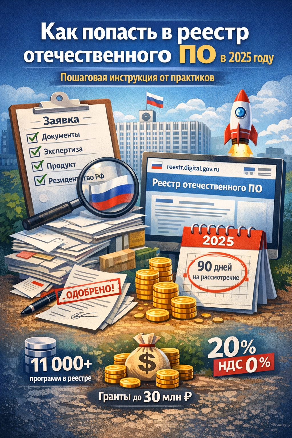 Как попасть в реестр отечественного ПО 2026: инструкция