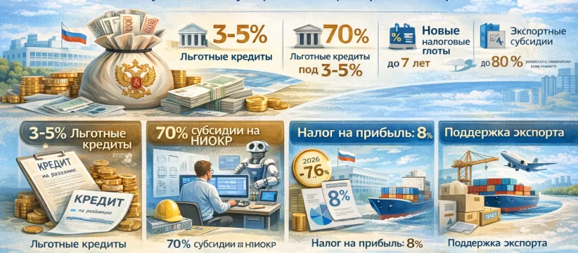 Господдержка для производителей в 2026 году: реальные ставки ФРП и промышленной ипотеки