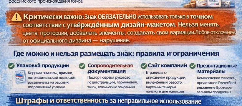 Знак «Российская промышленная продукция»: как выглядит на самом деле и где размещать
