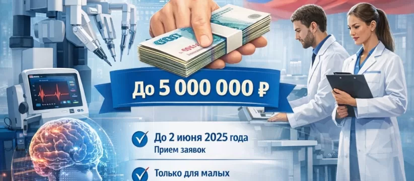 Грант до 5 млн рублей на медизделия: конкурс «Старт-Медизделия» ФСИ