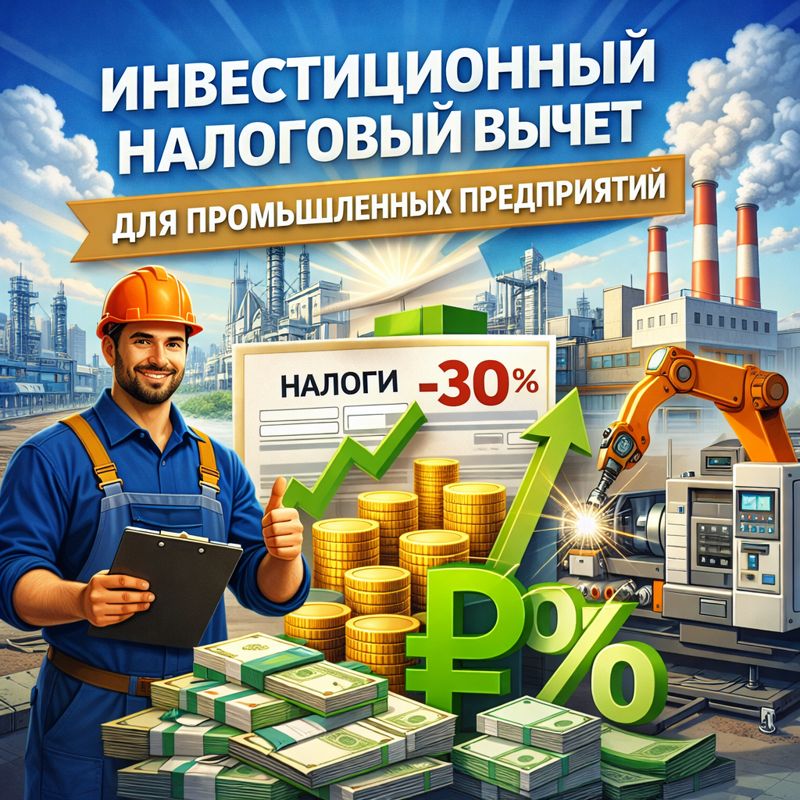 Инвестиционный налоговый вычет для промышленных предприятий в 2026 году: как вернуть до 90% затрат на модернизацию
