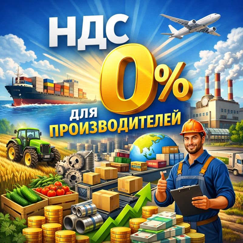 НДС 0% для производителей в 2026 году: как законно не платить налог на добавленную стоимость