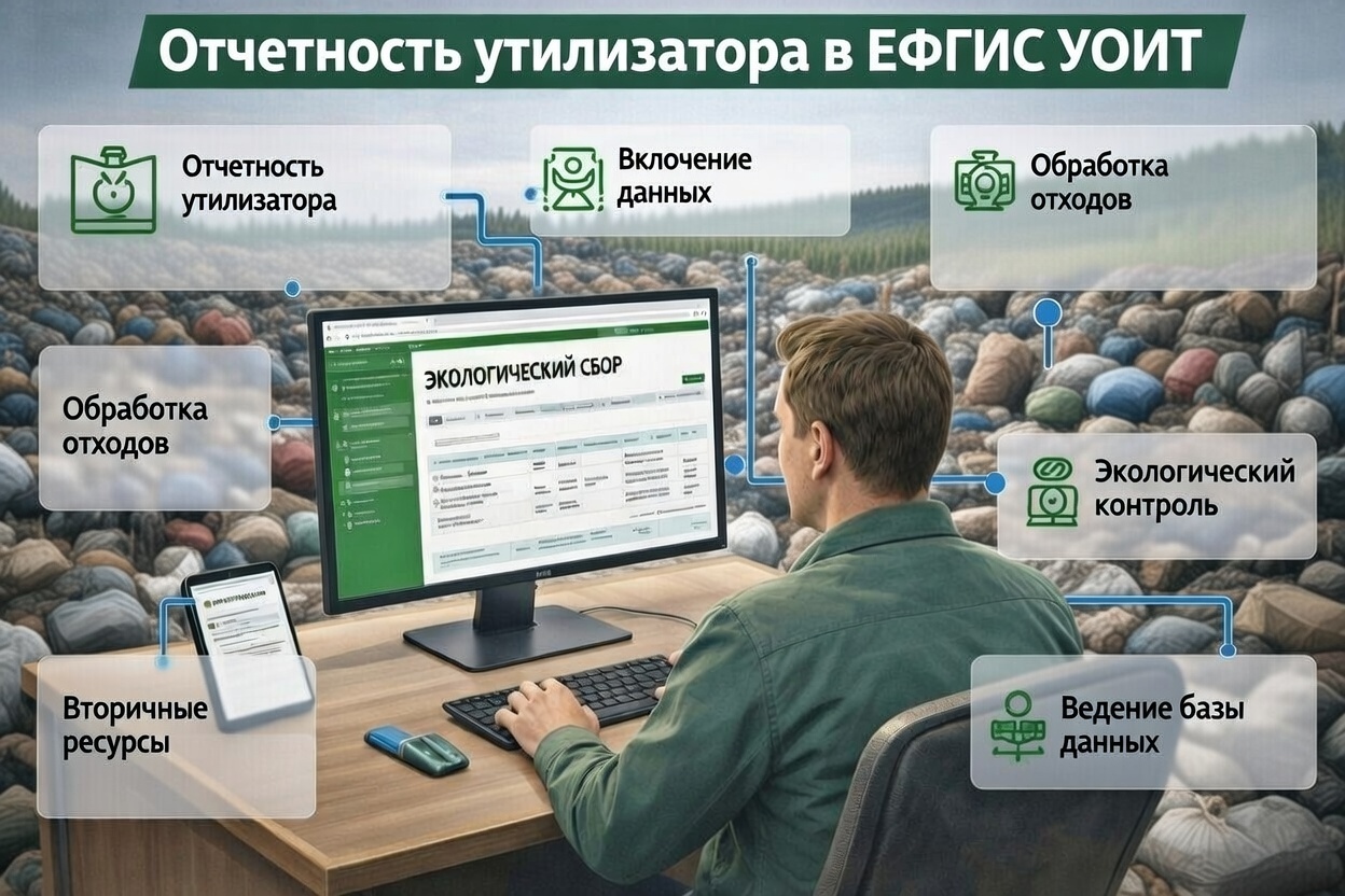 Отчетность утилизатора ЕФГИС УОИТ: формы, сроки 2026