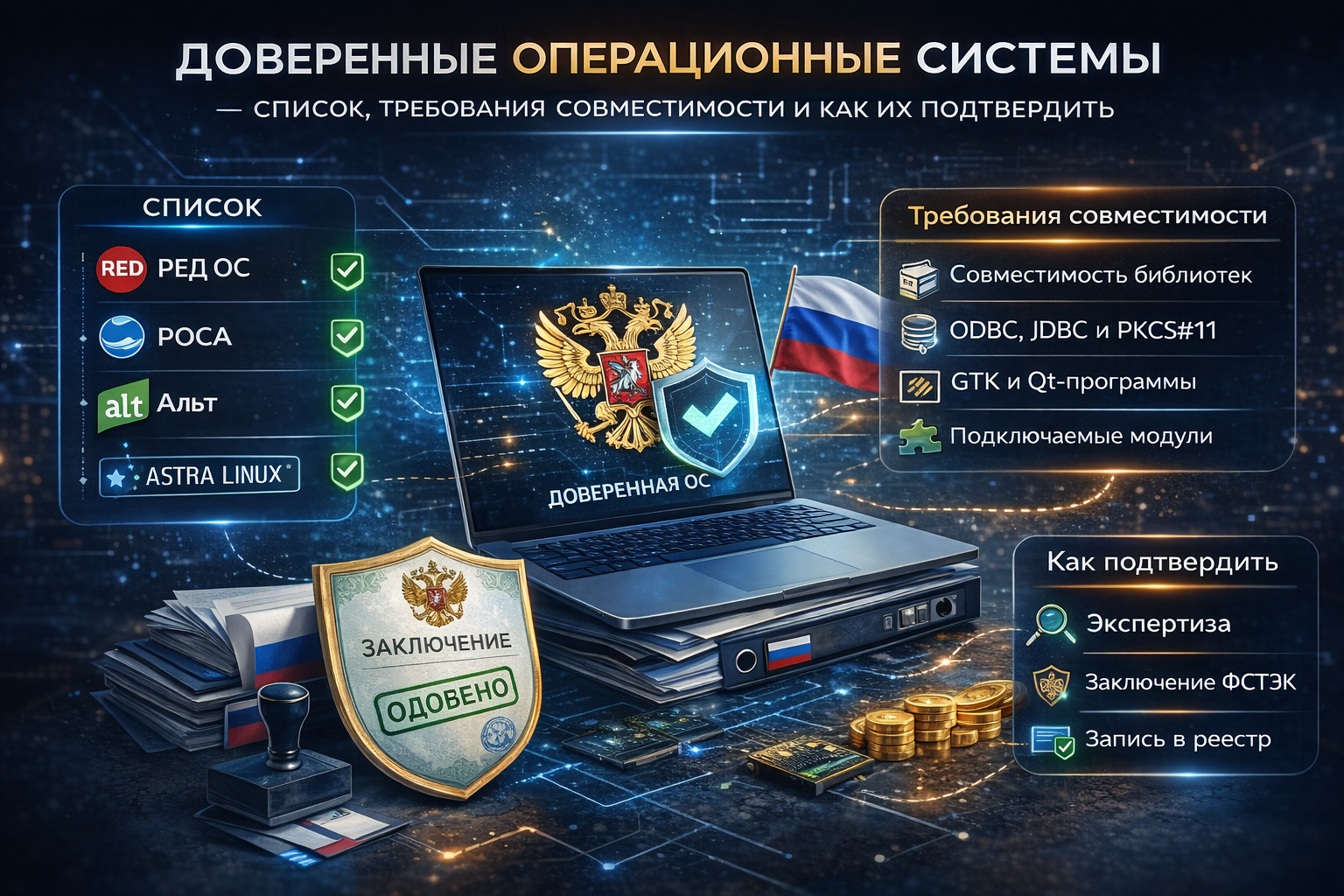 Доверенные операционные системы — список, требования совместимости и как их подтвердить