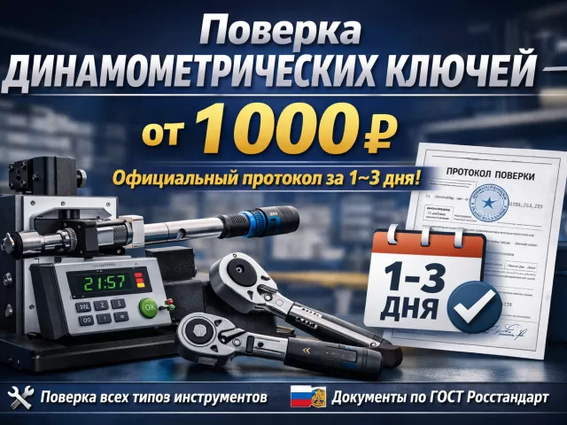Поверка динамометрических ключей: когда обязательна и что нужно знать