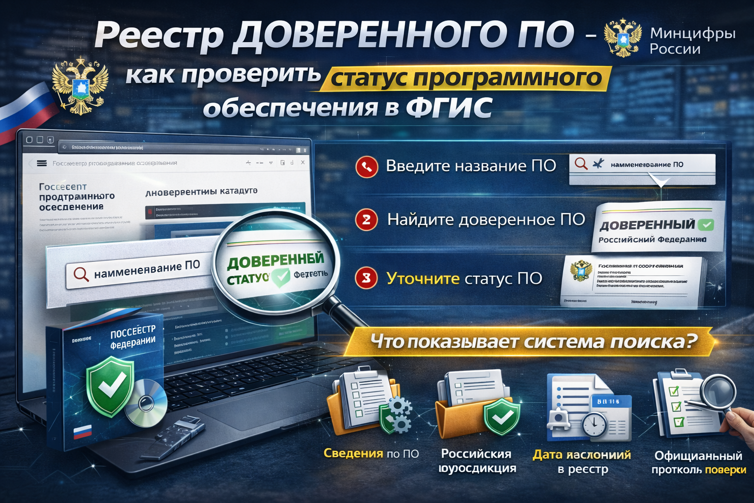 Реестр доверенного ПО — как проверить статус программного обеспечения в ФГИС