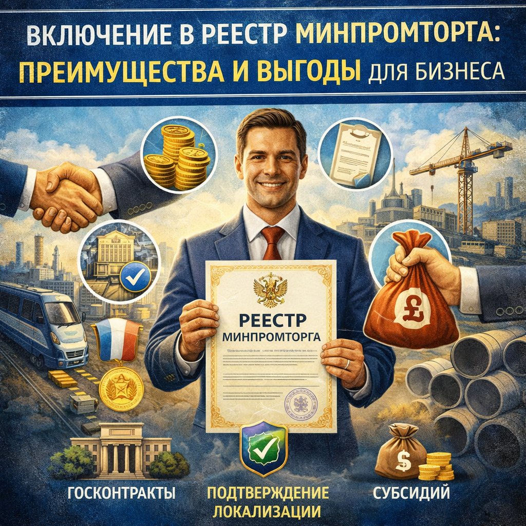 Что дает включение в реестр Минпромторга: преимущества и выгоды для бизнеса