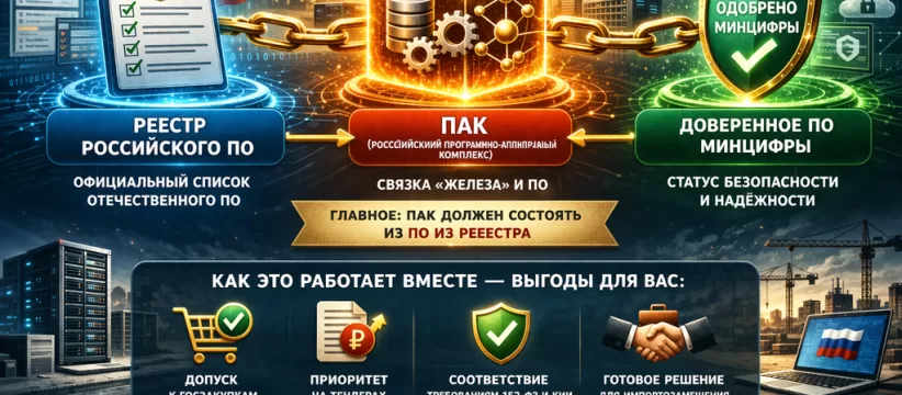 Реестр российского ПО, ПАК и доверенное ПО: как связаны три статуса