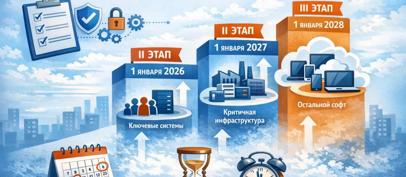 Сроки вступления требований к доверенному ПО по категориям