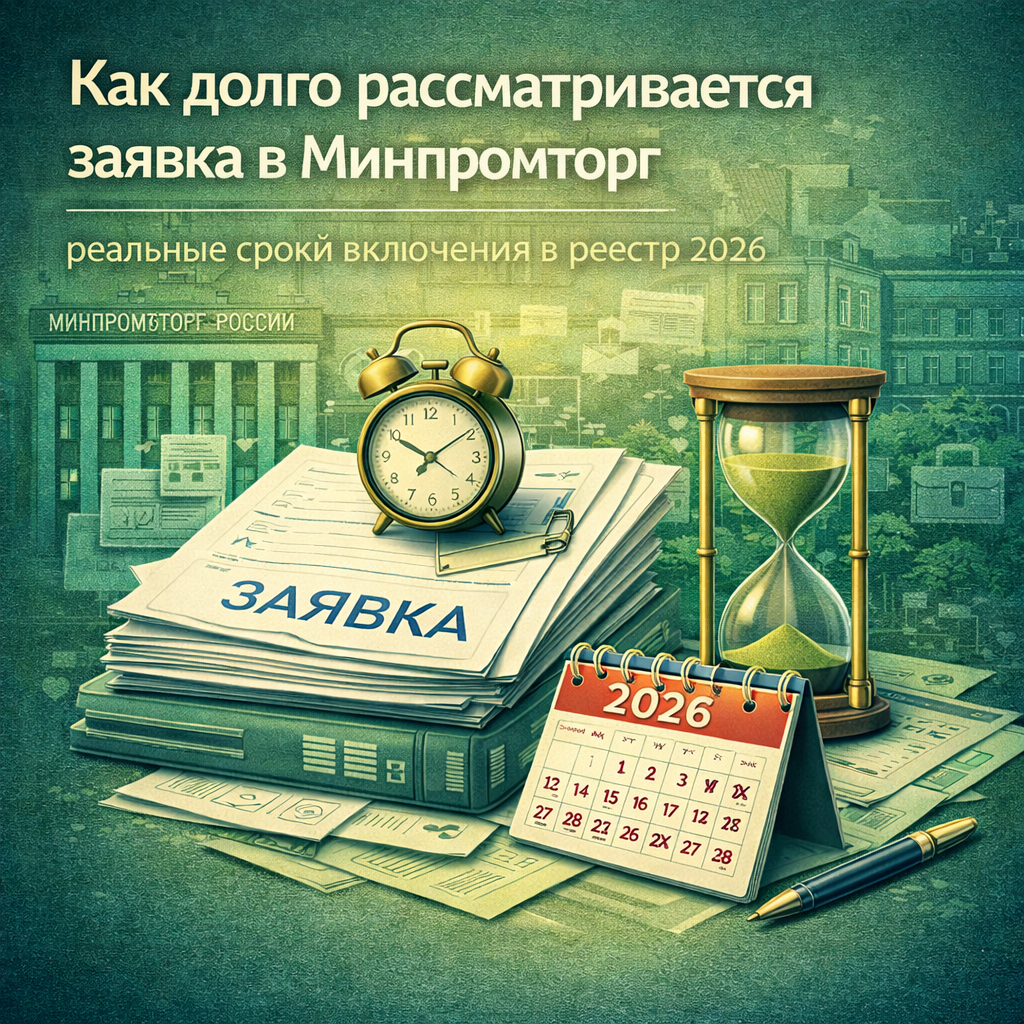 Как долго рассматривается заявка в Минпромторг: реальные сроки включения в реестр 2026