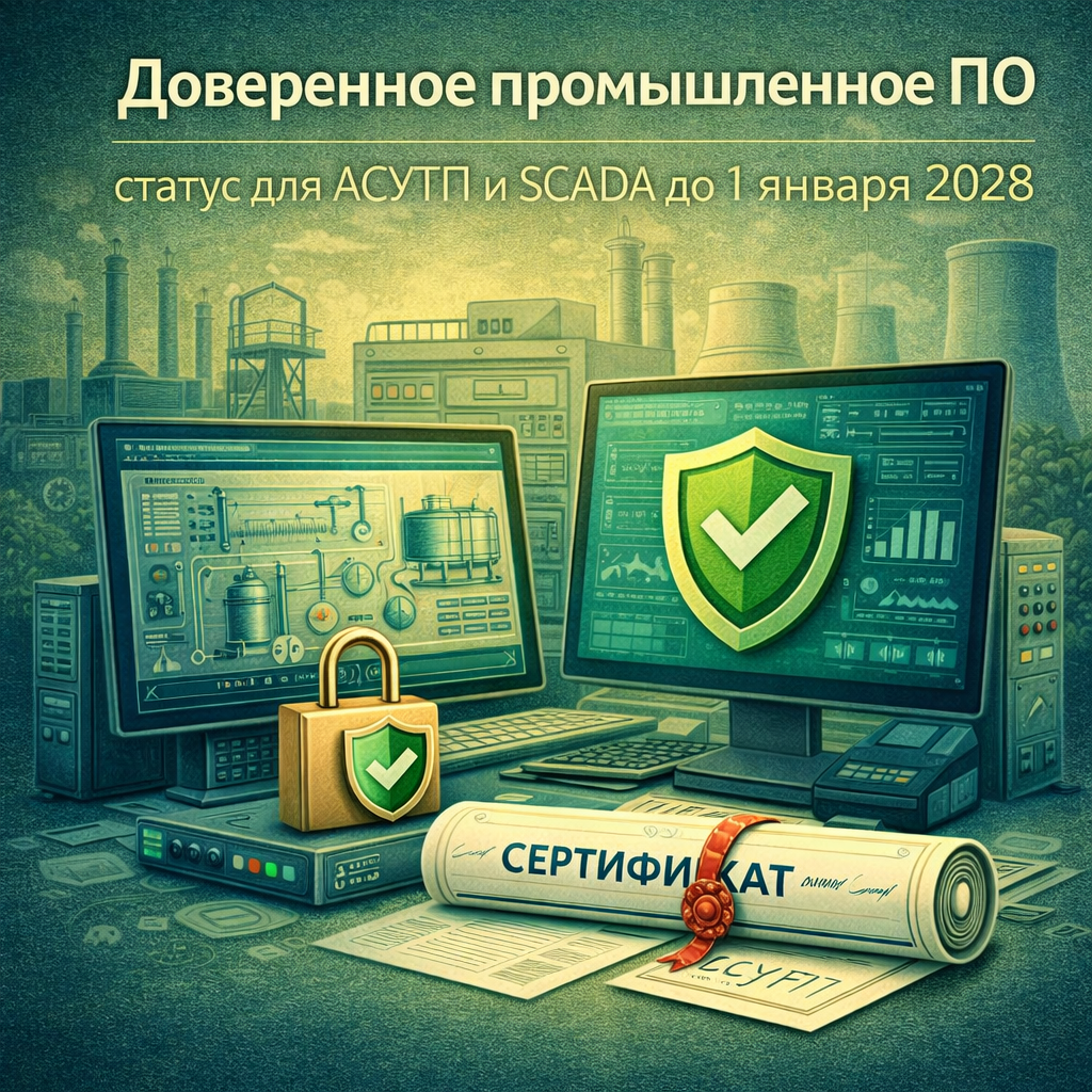 Доверенное промышленное ПО — статус для АСУТП и SCADA до 1 января 2028
