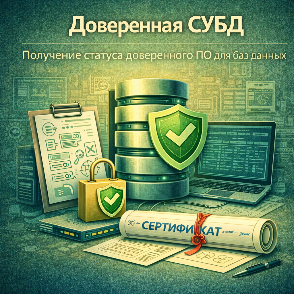 Доверенная СУБД — получение статуса доверенного ПО для баз данных