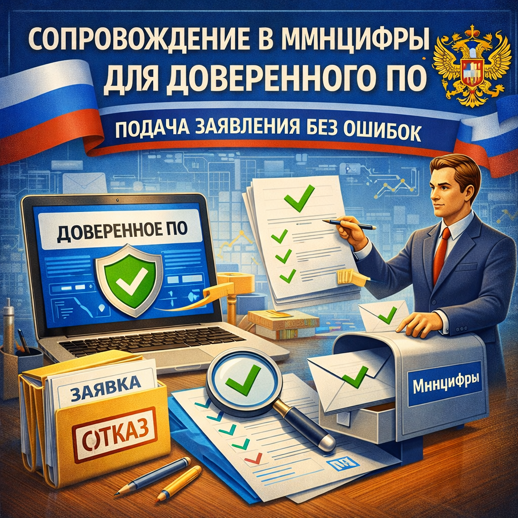 Сопровождение в Минцифры для доверенного ПО — подача заявления без ошибок