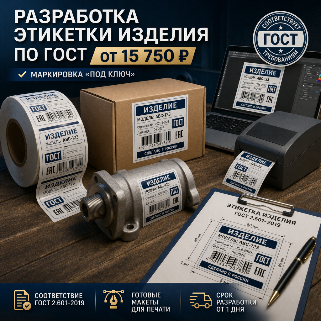 Разработка этикетки изделия по ГОСТ от 15 750 ₽ | Маркировка