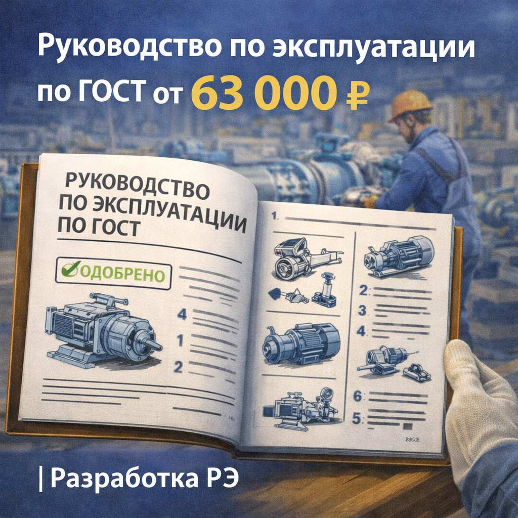 Руководство по эксплуатации по ГОСТ от 63 000 ₽ | Разработка РЭ
