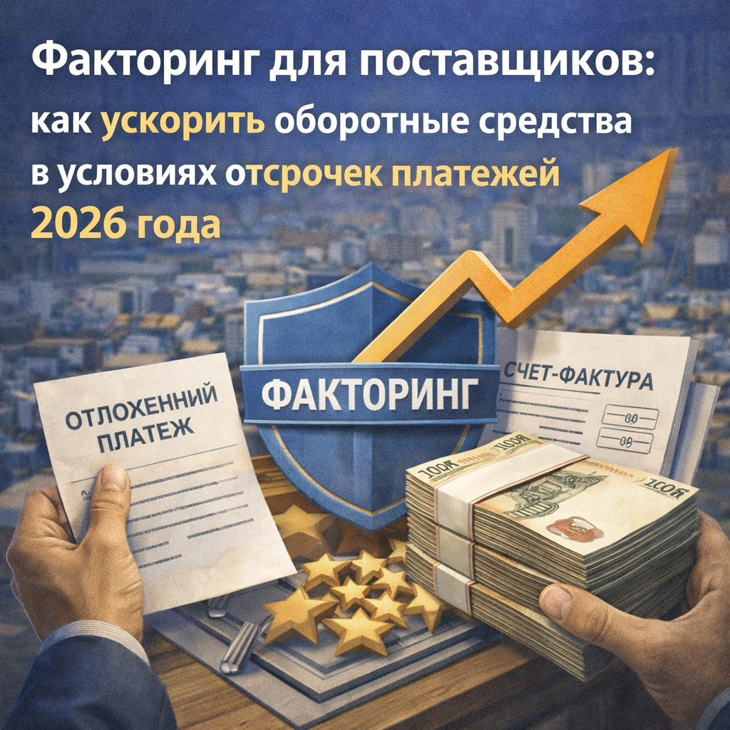 Факторинг для поставщиков: как ускорить оборотные средства в условиях отсрочек платежей 2026 года