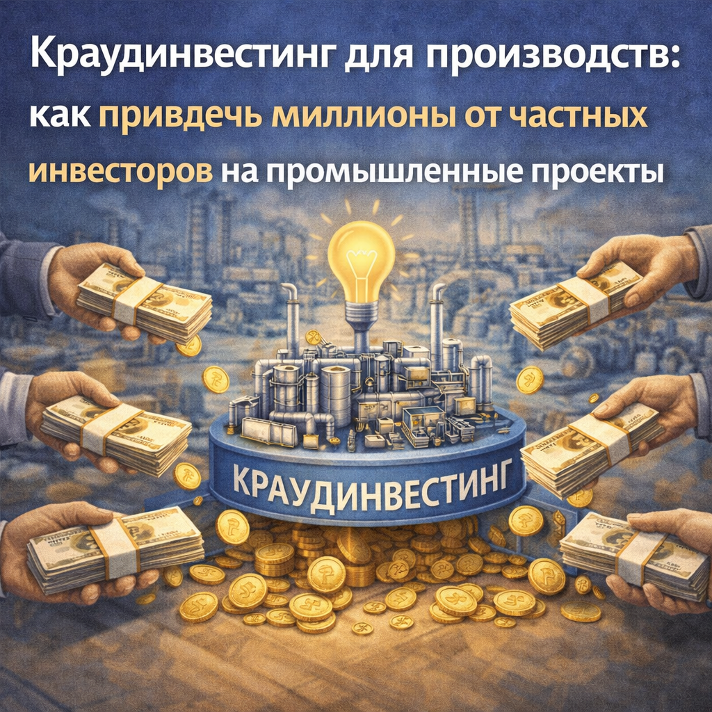 Краудинвестинг для производств: как привлечь миллионы от частных инвесторов на промышленные проекты