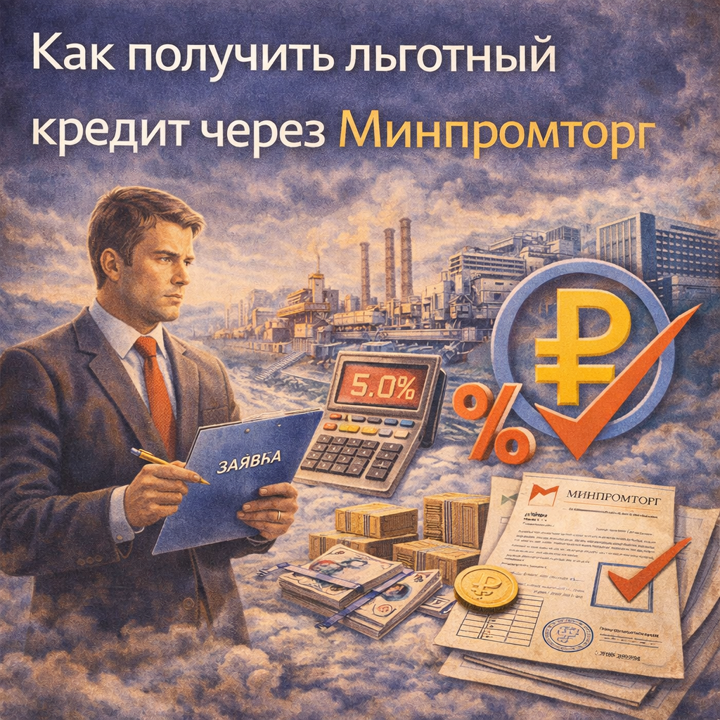 Как получить льготный кредит через Минпромторг