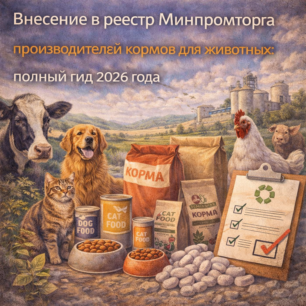 Внесение в реестр Минпромторга производителей кормов для животных: полный гид 2026 года