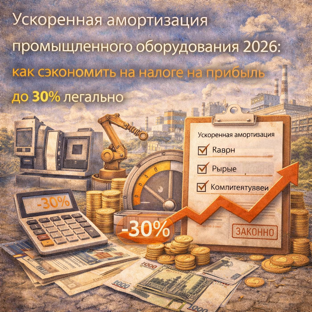 Ускоренная амортизация промышленного оборудования 2026: как сэкономить на налоге на прибыль до 30% легально
