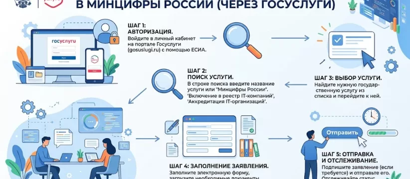 Как подать заявку в Минцифры через Госуслуги: пошаговая инструкция 2026 года