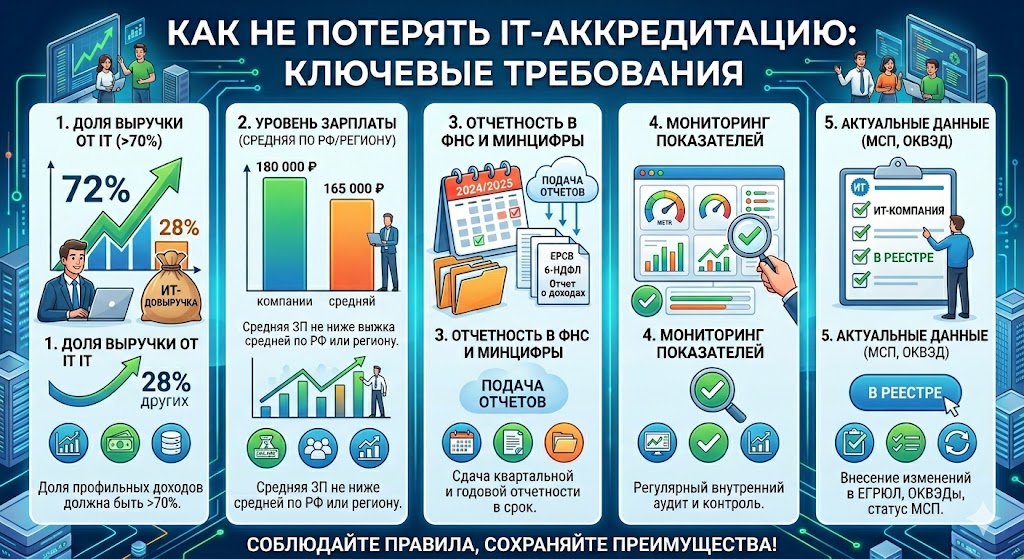 Как не потерять IT-аккредитацию: Правила выживания и проверки Минцифры в 2026 году