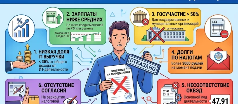Причины отказа в IT-аккредитации: почему отклоняют заявки в 2026 году