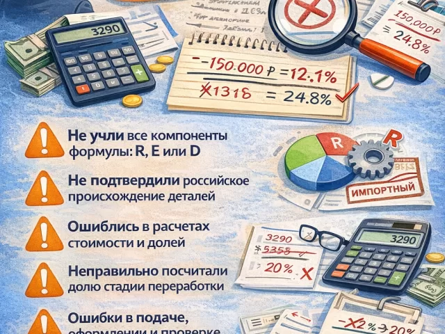 Ошибки в расчёте баллов локализации по ПП №719: как избежать отклонения заявки