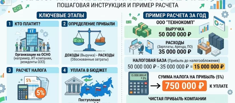 Налог на прибыль 5% для ИТ-компаний: как это работает и как не потерять льготу в 2026 году