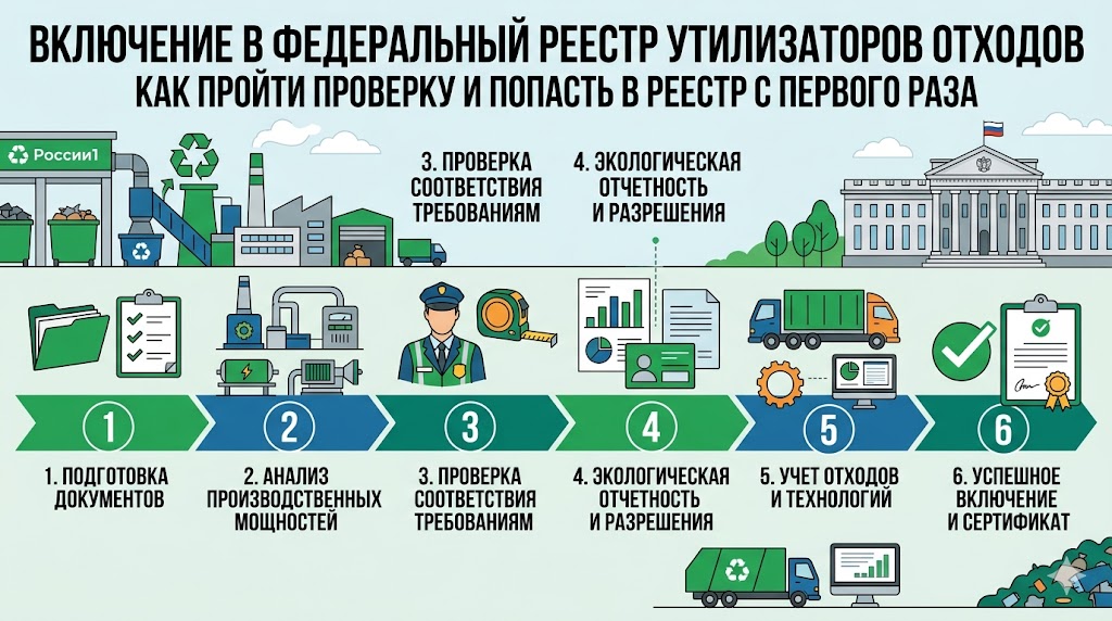 Включение в федеральный реестр утилизаторов отходов: как пройти проверку и попасть в реестр с первого раза