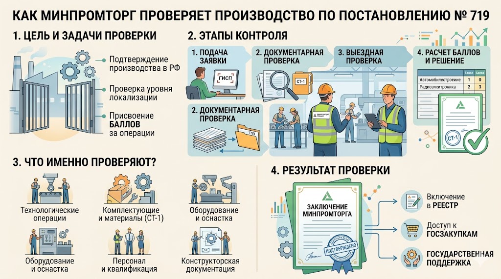 Проверка производства Минпромторг: как проверяют производство в 2026 году