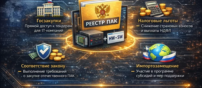 Зачем включать ПАК в реестр Минцифры в 2026 году: Главные выгоды и налоговые преференции