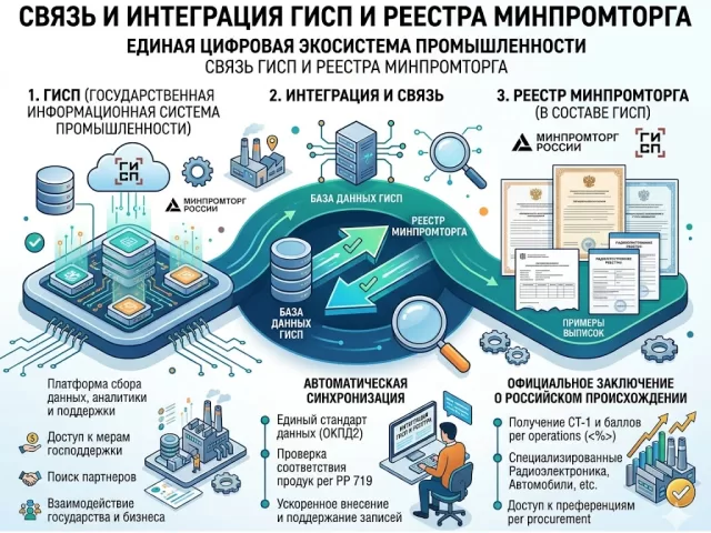 Связь ГИСП и реестра Минпромторга: как работает цифровая интеграция в 2026 году