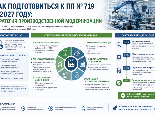 Как подготовиться к ПП № 719 в 2027 году: стратегия производственной модернизации