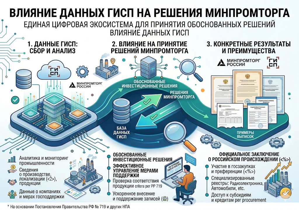 Влияние данных ГИСП: как цифровой след диктует решения Минпромторга в 2026 году