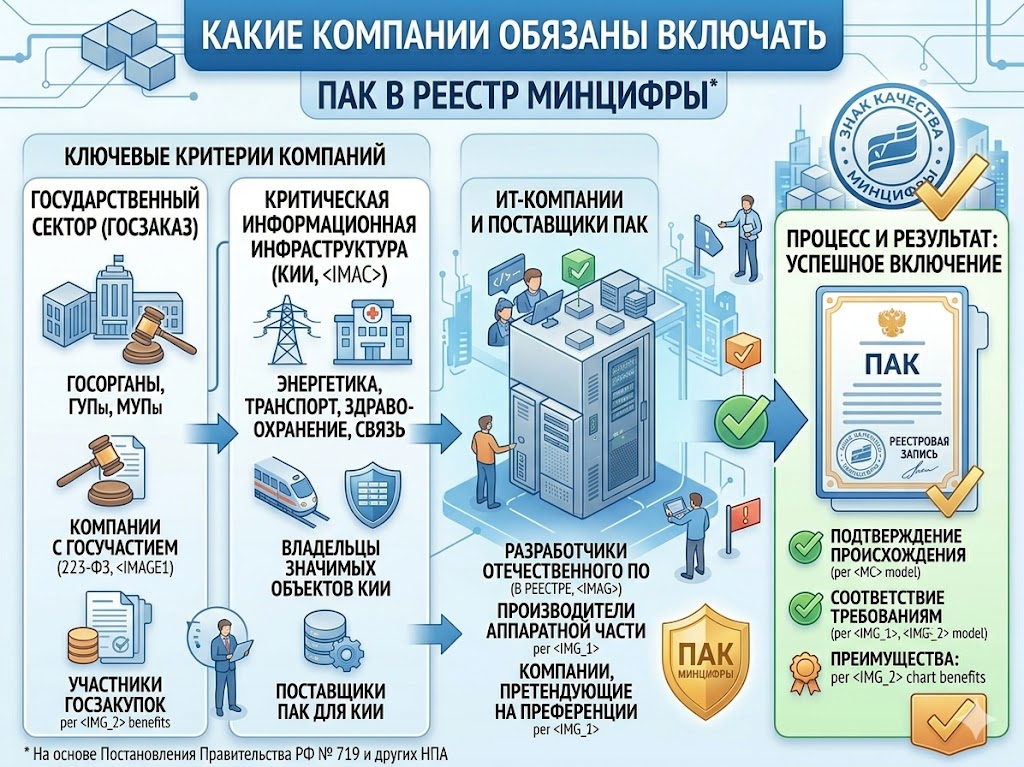Какие компании обязаны включать ПАК в реестр в 2026 году: Нормативы и обязательства