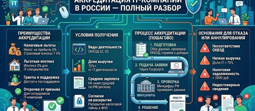 Аккредитация ИТ-компаний в России: Полный разбор правил и требований 2026 года