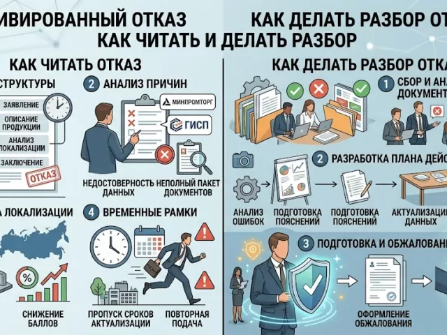 Мотивированный отказ Минпромторга: как читать и делать разбор отказа
