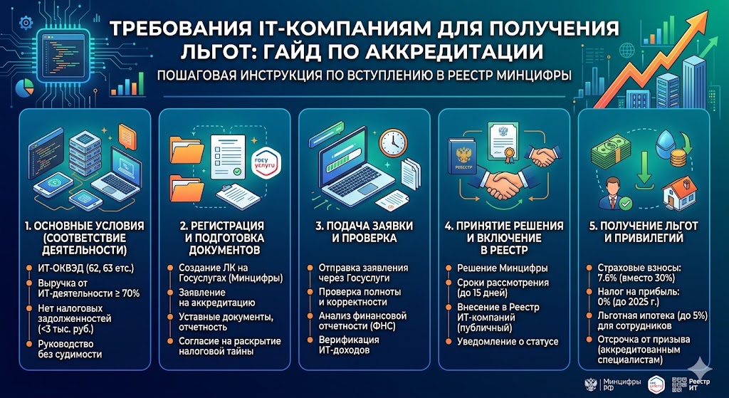 Требования к IT-компаниям для получения льгот: Гайд по аккредитации