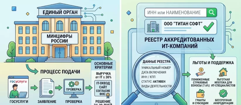 Кто выдает IT-аккредитацию и как работает реестр: Механика Минцифры в 2026 году
