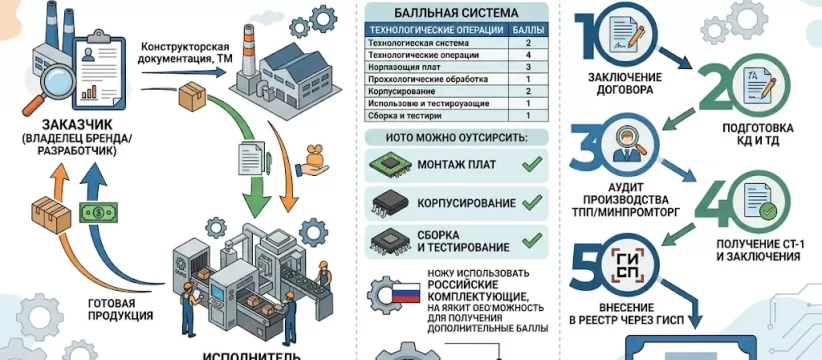 Контрактное производство и права на КД/ТД для реестра Минпромторга