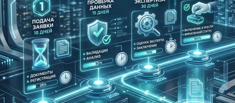 Сроки включения в реестр Минпромторга: этапы заявки в ГИСП