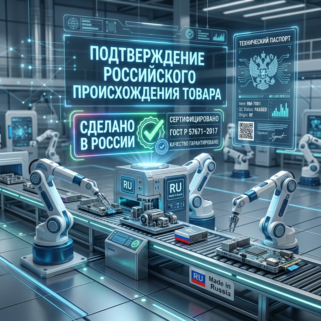 Подтверждение российского происхождения товара